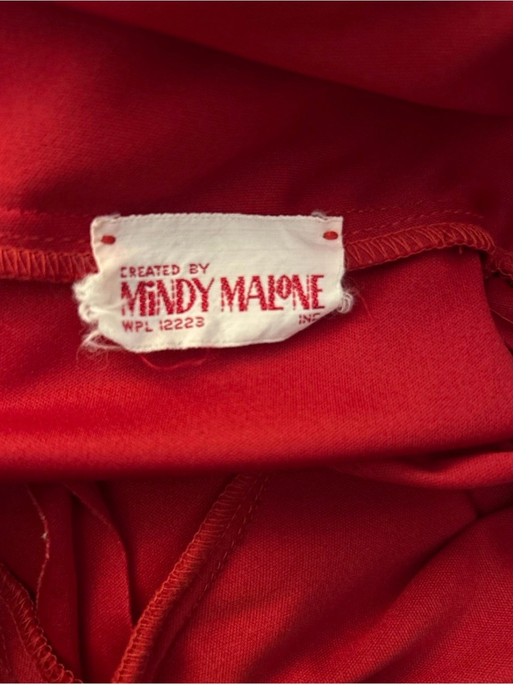 Vintage Mindy Malone Red Dress - Picture 7 of 8